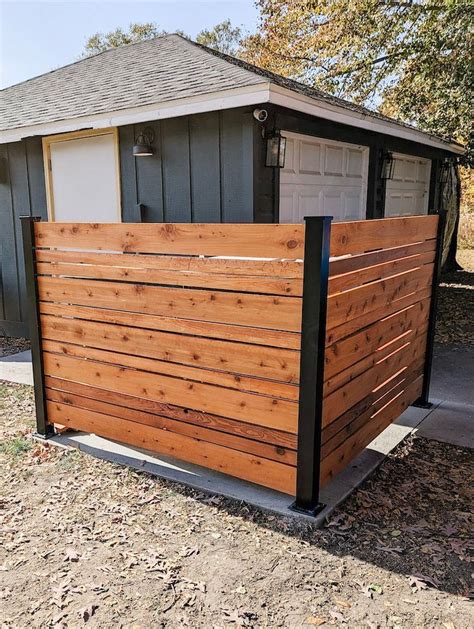 dumpster fence for trash containers